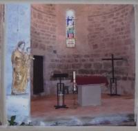 Prunet, Eglise Romane Saint Gregoire, Choeur (02)